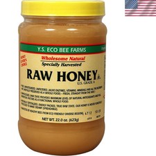 Y.S. Eco Bee Farms 22 oz Raw Honey - Grade A, Unfiltered  Naturally Sweet