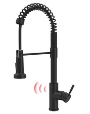 Matte Black Touchless Kitchen Faucet Motion Sensor Smart Hands