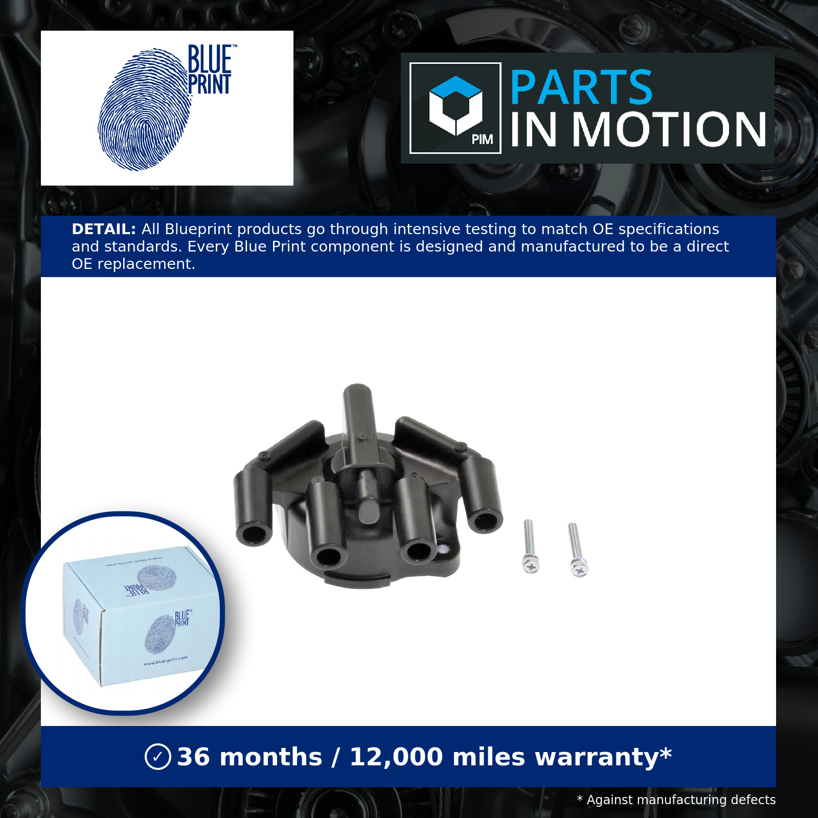 Distributor Cap ADM514215 Blue Print B3M518V00 Genuine Top Quality Guaranteed