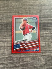 2026 Panini Prizm USA Stars & Stripes Andrew Jimenez Red Power Prizm #/149