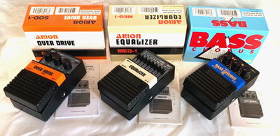NOS Arion SOD-1 MEQ-1 MCH-2 Guitar&Bass Effects Pedals From Japan Free Shipping