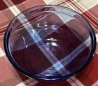 Vtg Cobalt Blue Pyrex Glass Nesting Mixing Bowl 7 1/4 " Diameter USA 1.5qt