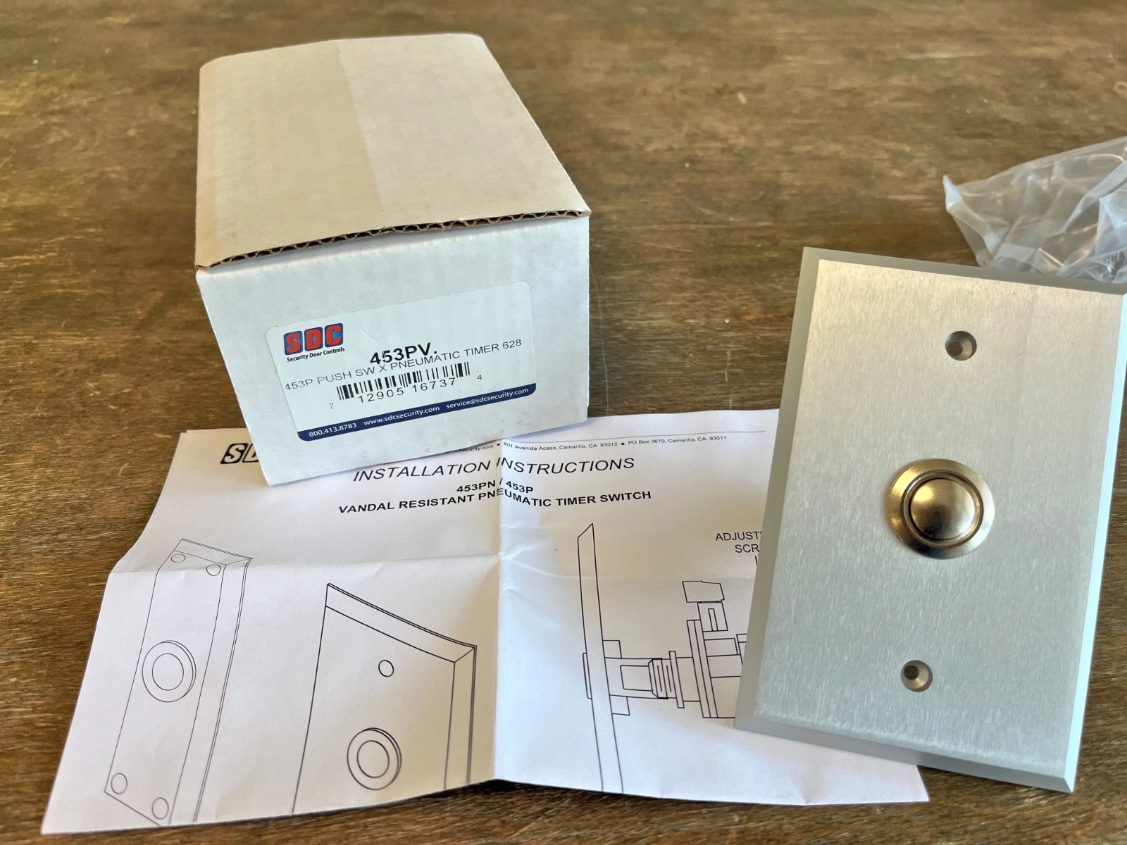 SDC 453PV Push Switch with Timer 628