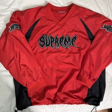 supreme w19 Warthog Warm Up Pullover red large streetwear official sold out