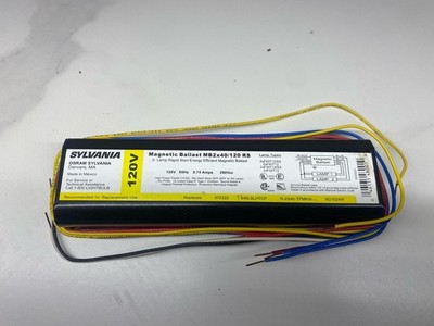 Sylvania Magnetic Ballast 120 Volt  MB2x40/120 RS for 2 Lamp F40T12 - SEALED