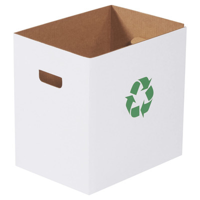 Box Usa Aviditi 7 Gallon Corrugated Cardboard Trash Can And Recycling Bins