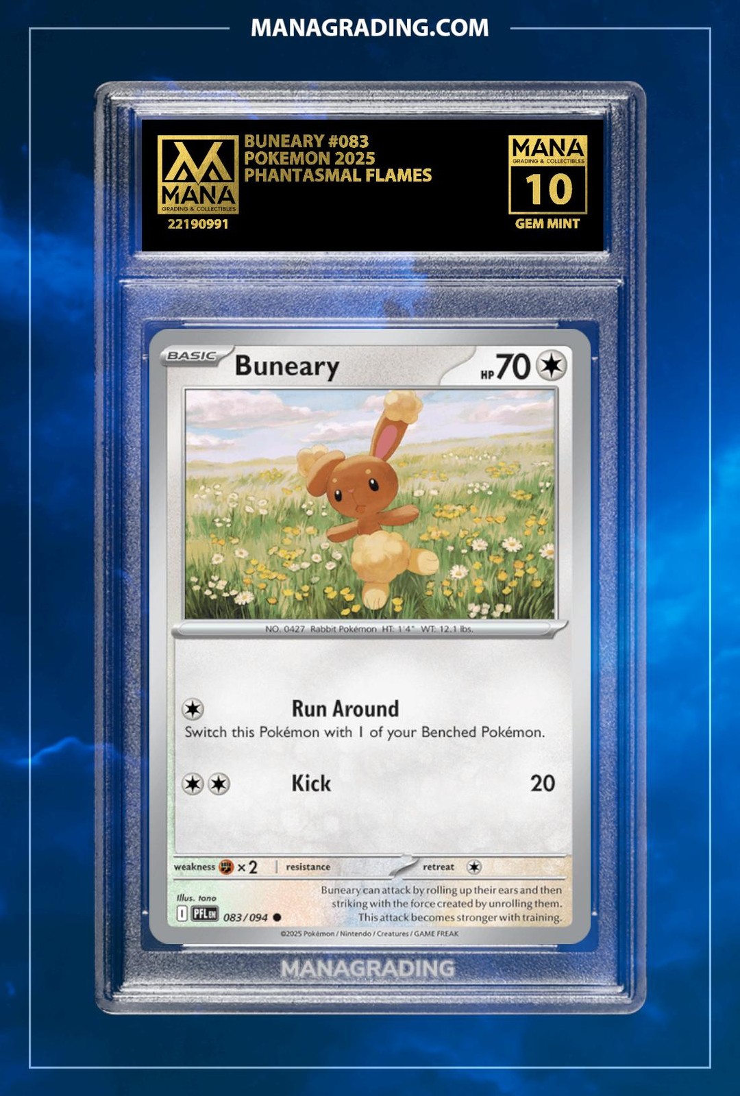 Pokemon CARVANHA #060 PHANTASMAL FLAMES MANA 10 PSA STACKABLE