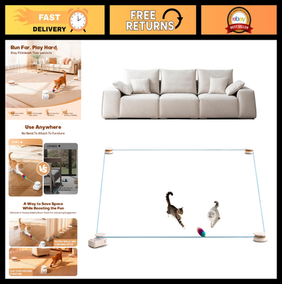 #ad #ad Interactive Cat Toy Automatic Moving Treadmill for Indoor Cats amp; Kittens Enri $86.99