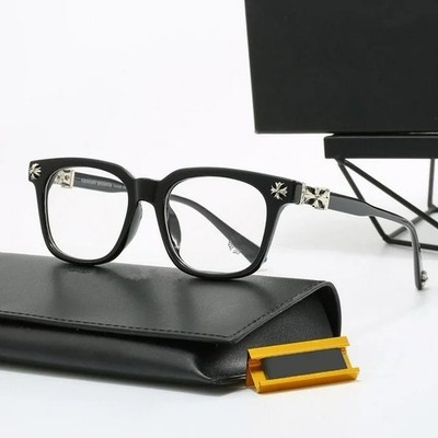 Chrome Hearts Anti Blue Light Glasses - Black Frame, Silver Accessories