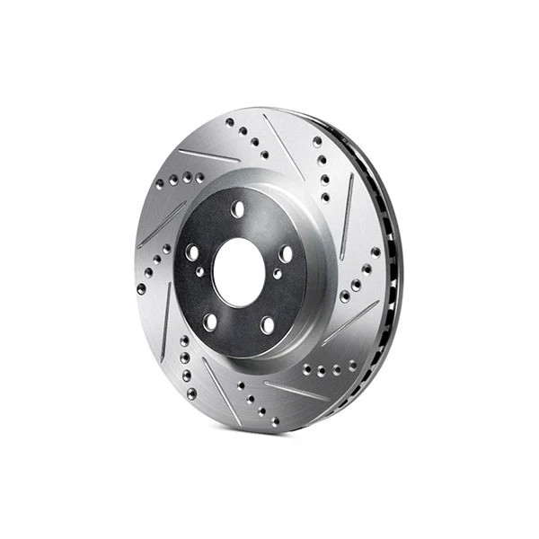 For Maserati Ghibli 14-20 Brake Rotor eLINE Drilled & Slotted 1-Piece Front