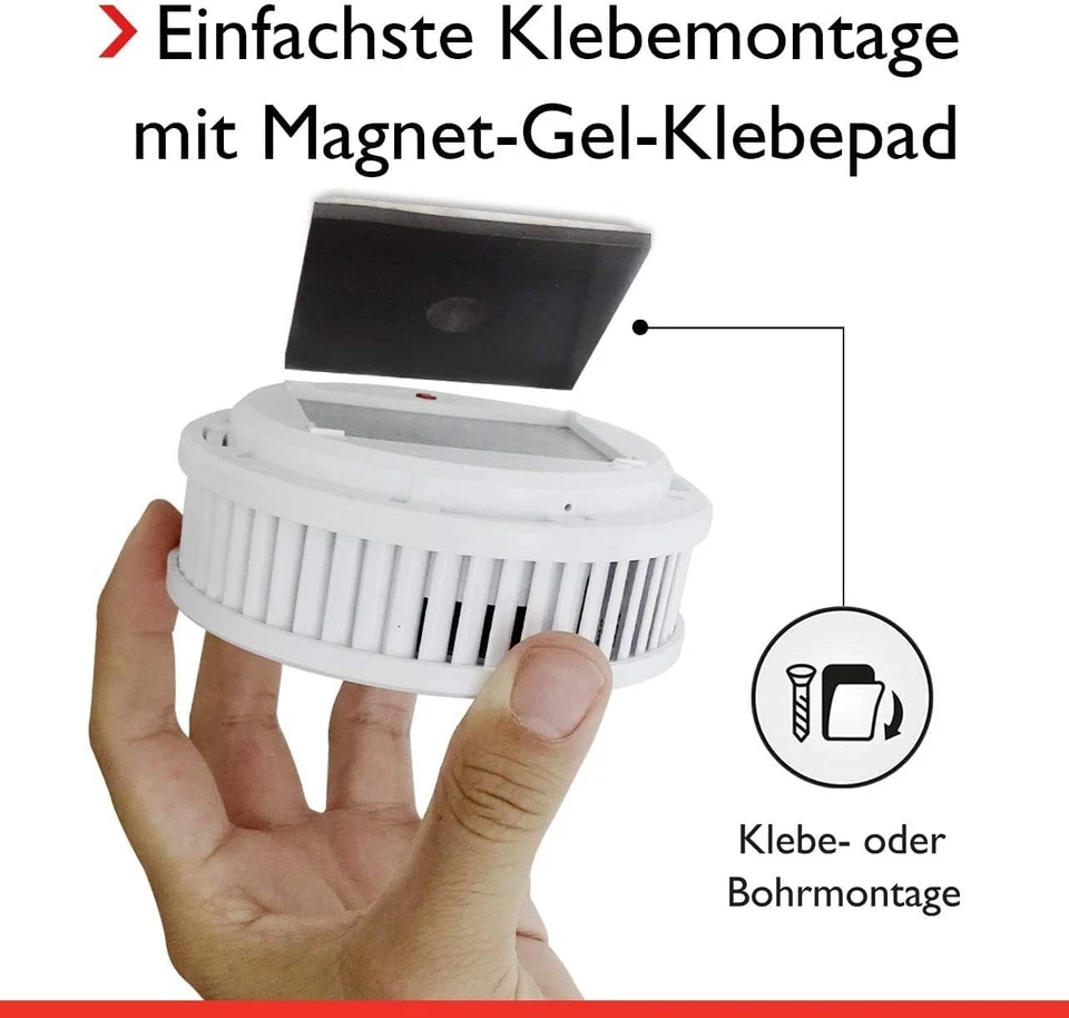 Pyrexx PX-1C Funk-Rauchmelder | 10 Jahre Batterie | Magnetpad | VdS geprüft - Bild 3 von 4