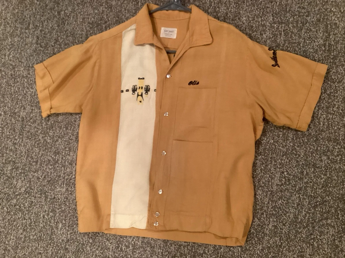 Nat Nast Bowling Regular Size Vintage Casual Shirts for Men for