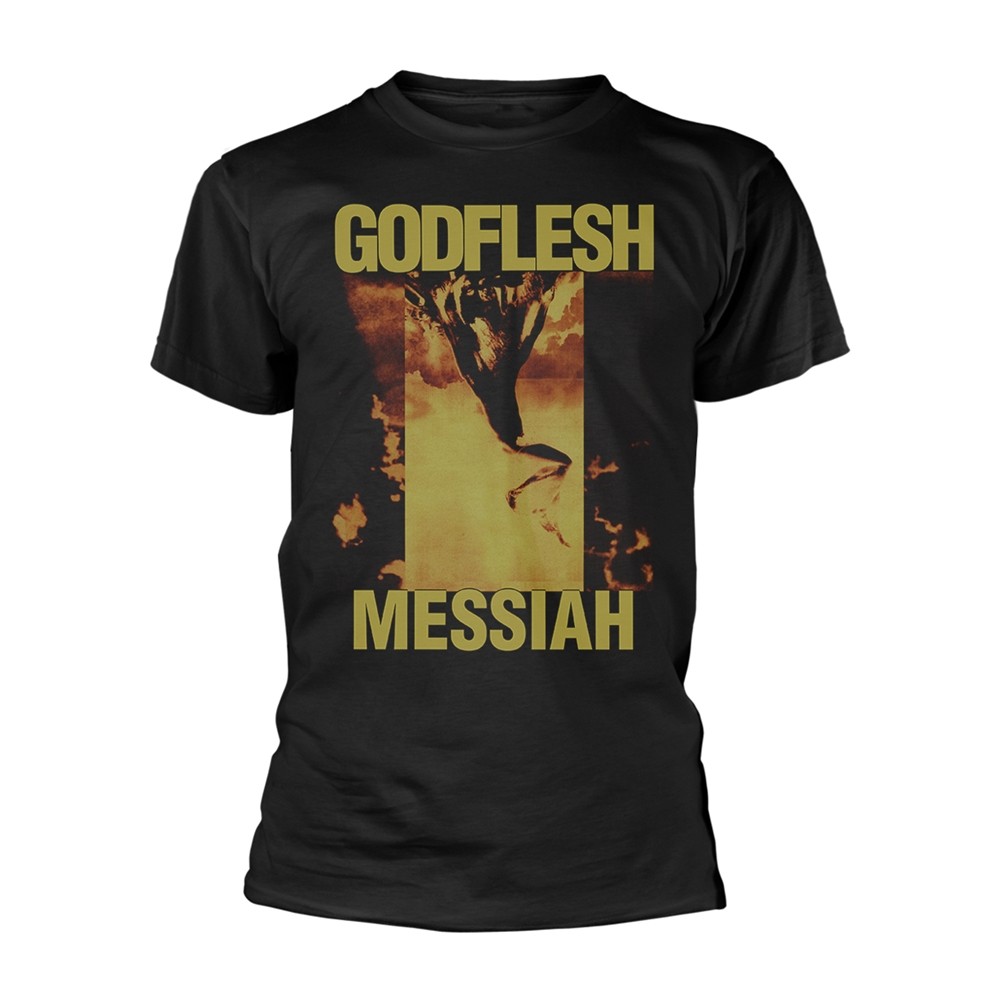 ЧЕРНАЯ футболка GODFLESH - MESSIAH среднего размера