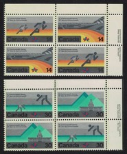 Bowls Commonwealth Games 4v Corner Cross Blocks Canada 1978 MNH SG#918-921