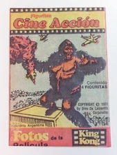 1977 Stani, Argentina King Kong Sealed Pack, Extremely Rare!   orng