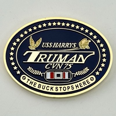 USS Harry S Truman CVN-75 Navy Challenge Coin Commanding Officer
