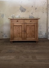 VINTAGE Solid PINE Cabinet, Linen Cupboard, Farmhouse, Sideboard, Storage, Media