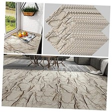 Pack Peel and Stick Floor Tile 12x12 Inch Box of 32 Tiles 32 Cracked Brown