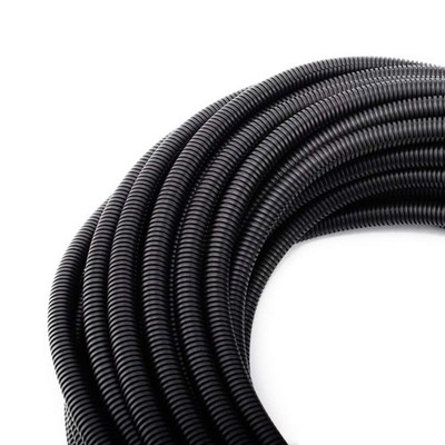ZhiYo 50FT 3/8  Wire Loom Split Tubing Auto Conduit 3/8 , Black 