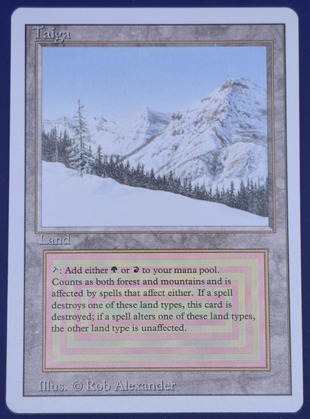 MTG Magic the Gathering Revised 3rd Edition Taiga LP