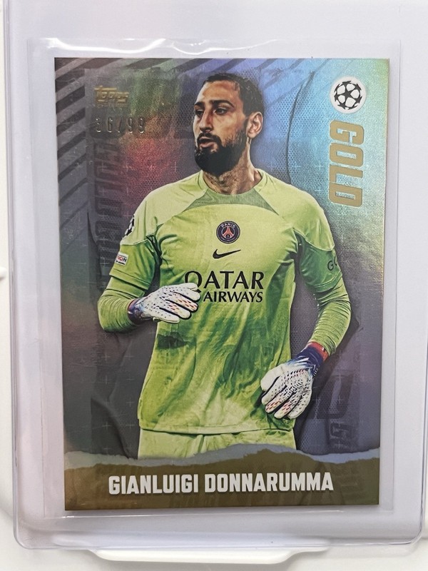 2023 Topps UEFA Champions League Gold Gianluigi Donnarumma PSG #36/99 🔥🔥