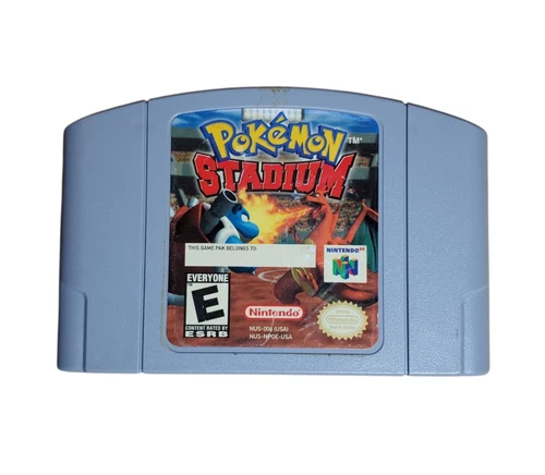 Pokemon Stadium (N64, Nintendo 64, 2000) Authentic Tested Working Game Only