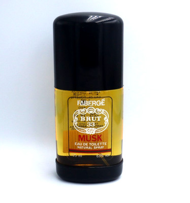 *** VINTAGE *** FABERGE BRUT 33 MUSK - Eau de Toilette Spray 125 ml