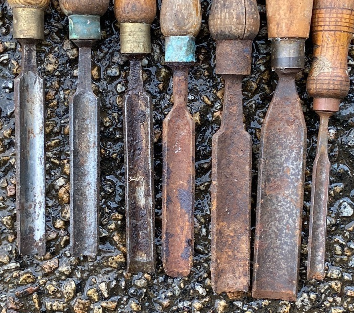 7 x Vintage Gouges Chisels Carpenters Tools inc Marples | eBay UK
