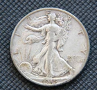1945-S Walking Liberty Half Dollar - Circulated - 90% Silver    #N1690