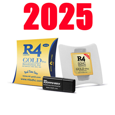 2025 R4 Gold Pro SDHC for DS/3DS/2DS/ Revolution Cartridge With USB Kartenleser