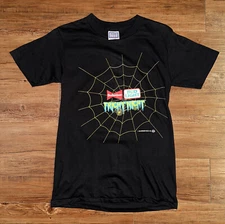 Rare 1989 Vintage Budweiser Bud Light Tee T Shirt Fright Night Halloween Horror