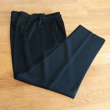 Ming Wang Black Knit Elastic Waistband Pull On  Trouser  Size 0X NWT Comfort