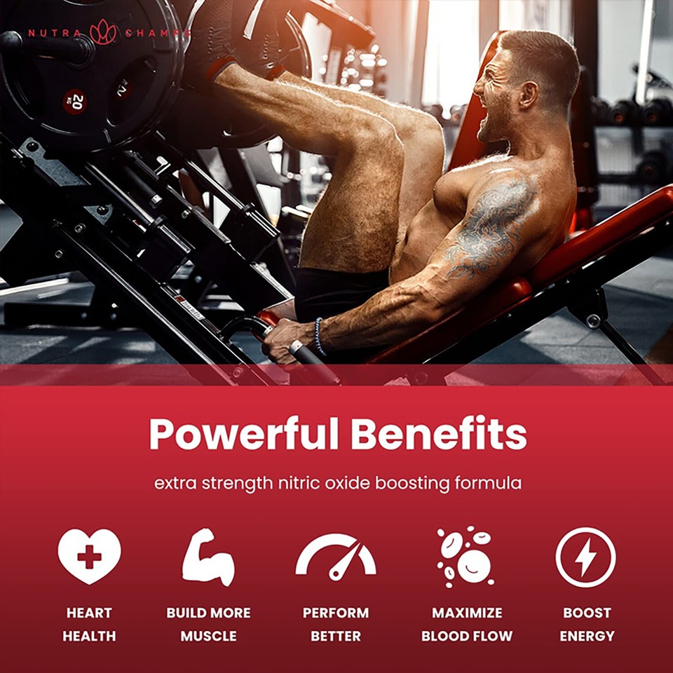 Nitric Charge LArginine, LCitrulline Muscle Growth Building