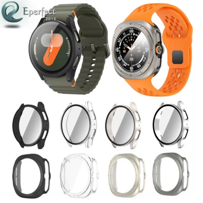 EPERFECT2012 For Samsung Galaxy Watch 7 8 40mm 44mm 47mm Case Cover Glass Screen Protector