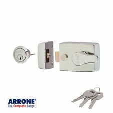 NIGHTLATCH 40mm NARROW DEADLOCKING ARRONE POLISHED CHROME FINISH - NEW