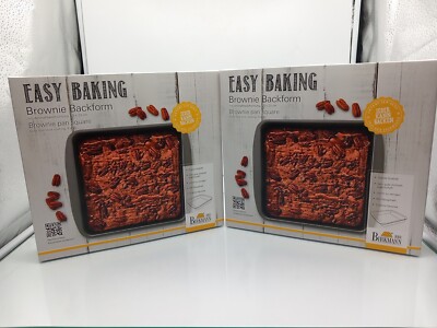 2 Stück Birkmann Easy Baking Brownieform Brownie Backform Kuchenb. 23 x 23 cm