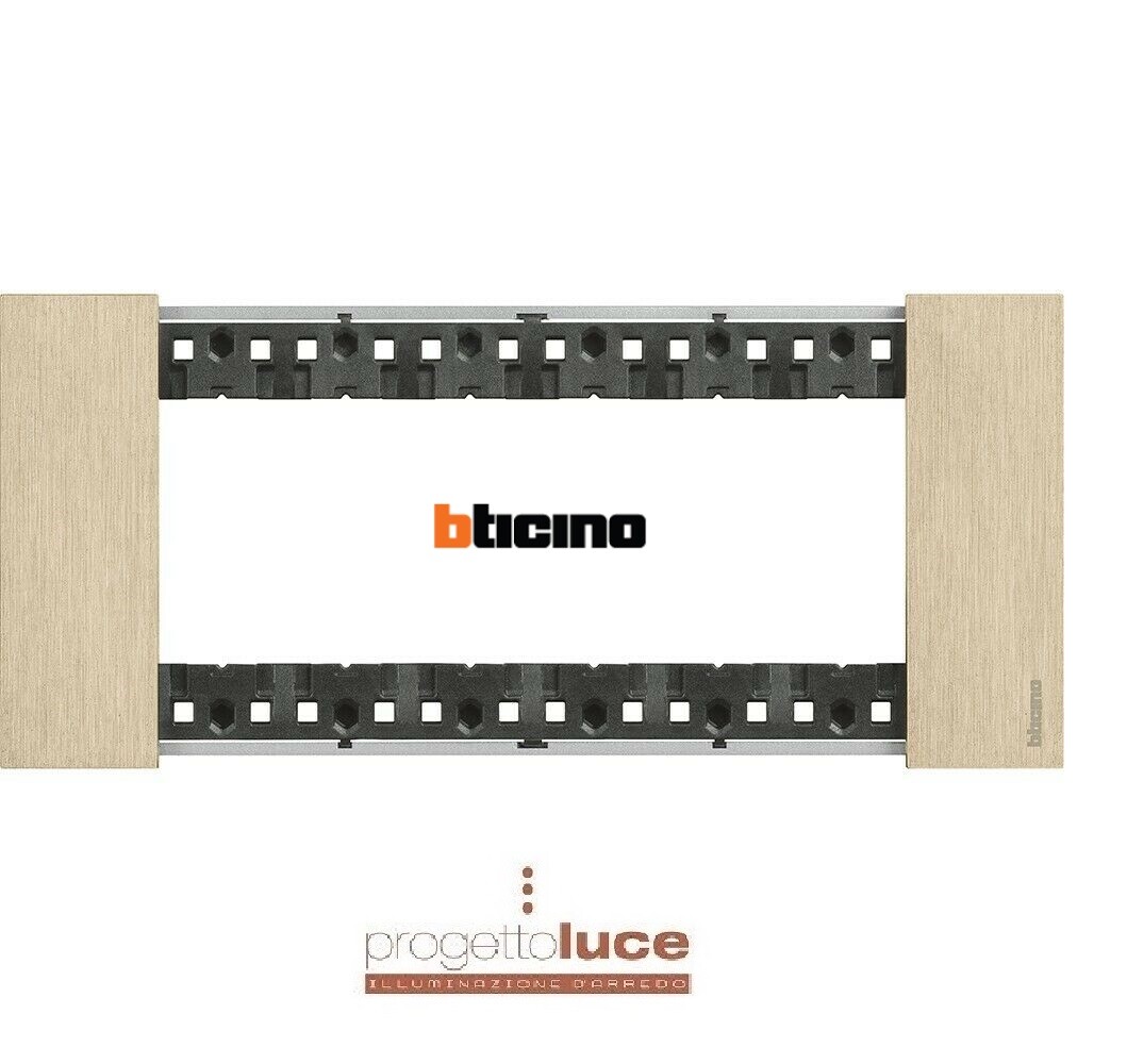 BTicino KA4806ZW Living Now - placca 6 moduli ORO