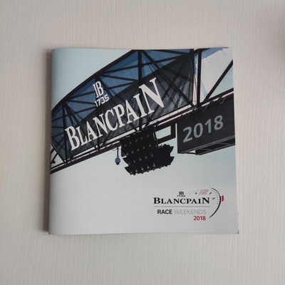 Blancpain Race Weekends 2018 Booklet Used 21 Pages C01194