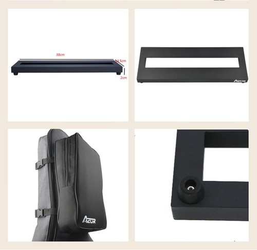 AZOR Mini Pedalboard mit Tasche Gitarrenzubehör Verwendung für Gitarrenpedaleffekte - Bild 10 von 11