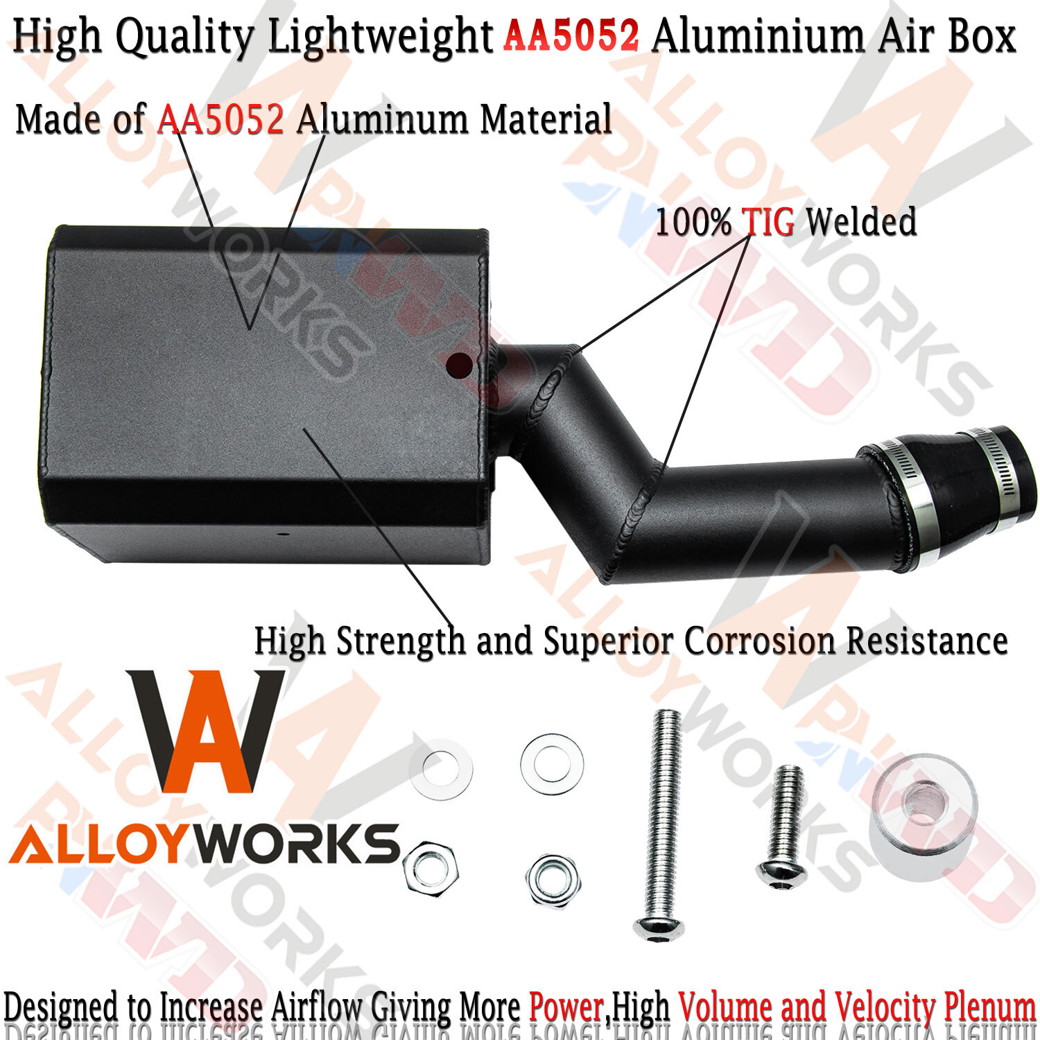 New Black High Flow Aluminum Air Box Airbox Intake Fits Motor Yamaha Blaster