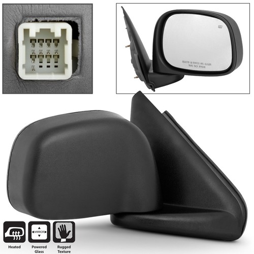 Pair Of Full Chrome Mirror Cover Overlays For 2002-2008 Dodge Ram 1500/2500/3500 - Stick-On Style, Part# 1041S