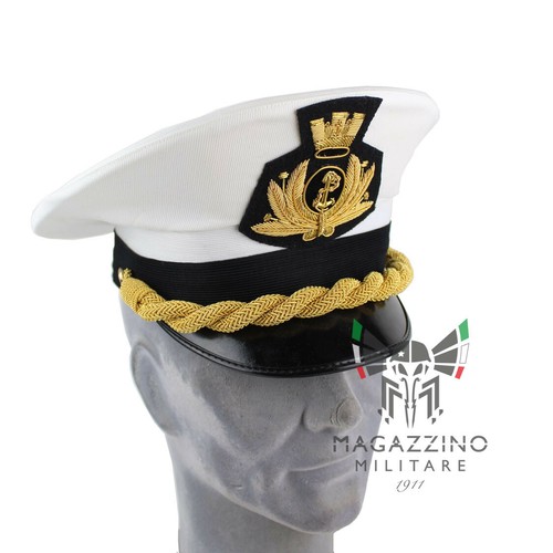 Cappello originale Marina Militare Italiana Bianco ufficiale | eBay