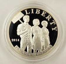2014-P $1 Civil Rights Act Commemorative Silver Dollar - PROOF - C0183 - STOCK