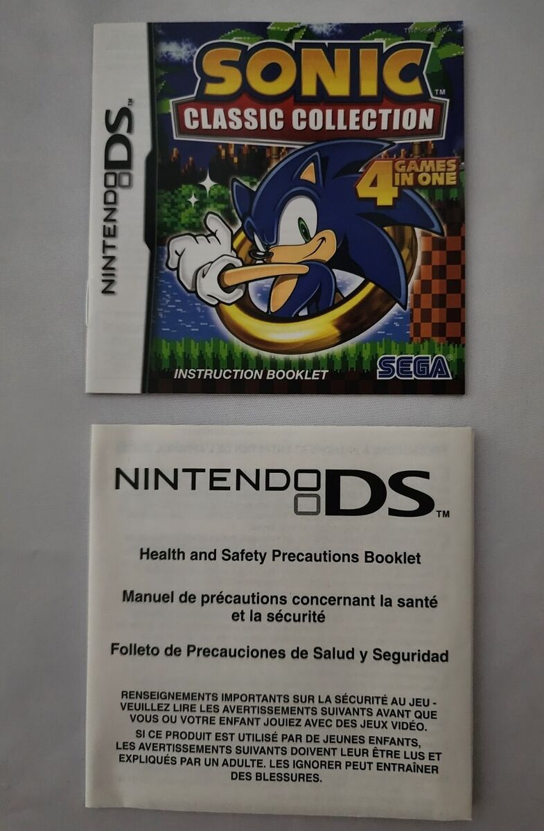 Nintendo DS Sonic Classic Collection 4 Games in One SEGA