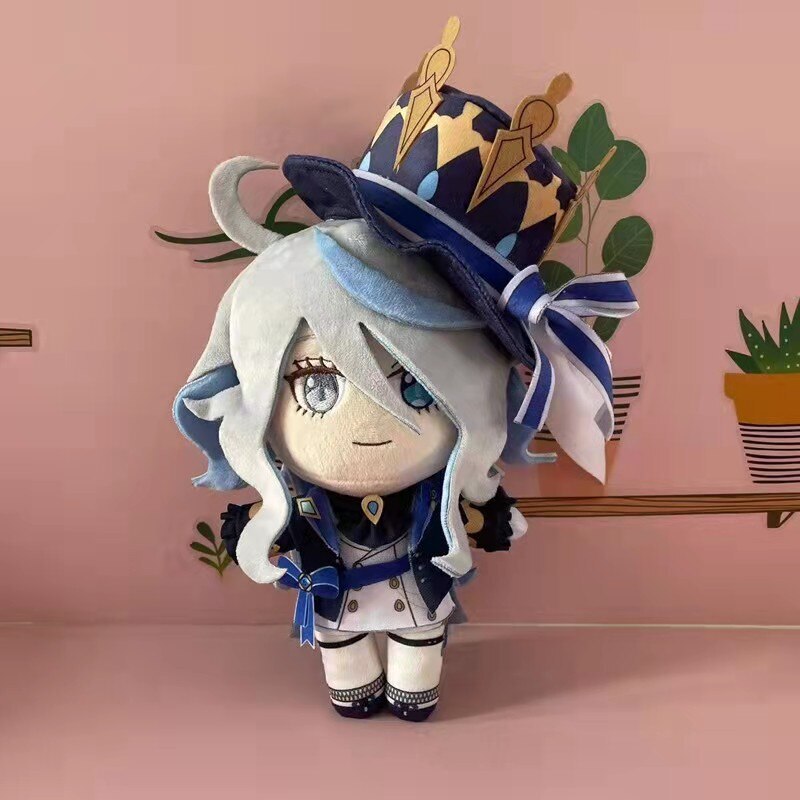 Game Genshin Impact Plush Furina Cosplay Kawaii Toy Doll Stuffed Pillow  Gift 1PC