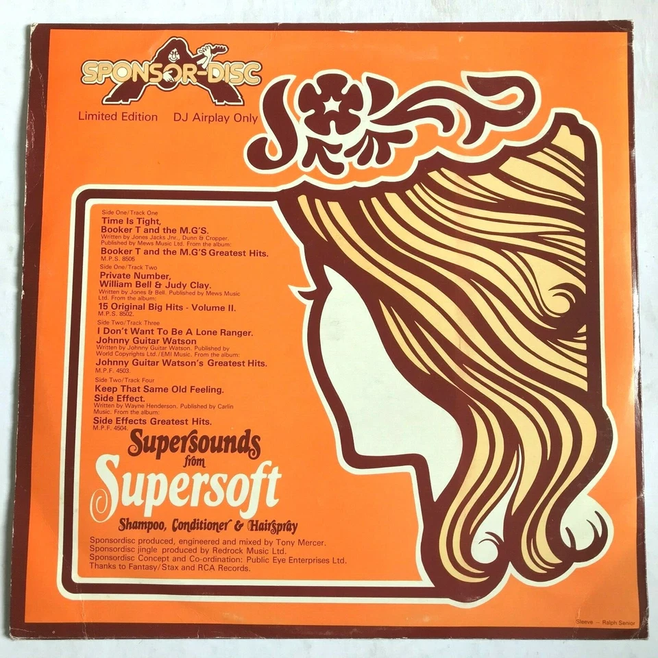 Supersounds 12 Vinyl PROMO Funk Soul  Johnny Guitar Watson Booker T & The MG's - Image 2 of 4