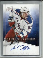 Carl Hagelin 11/12 Panini Prime Autograph #09/25