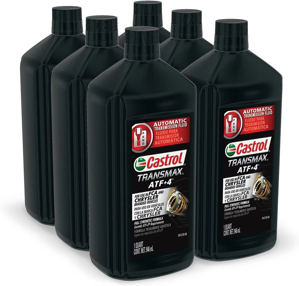 Castrol Transmax ATF+4 Automatic Transmission Fluid, 1 Quart, Pack of 6, New - Image 2 of 3
