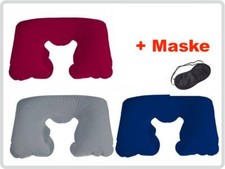 2xReisekissen Nackenkissen Luftkissen Kissen Aufblasbar Campingkissen Auto Reise