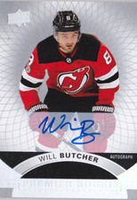 17-18 UD Premier Will Butcher Auto Rookie SILVER SPECTRUM NJ Devils 2017